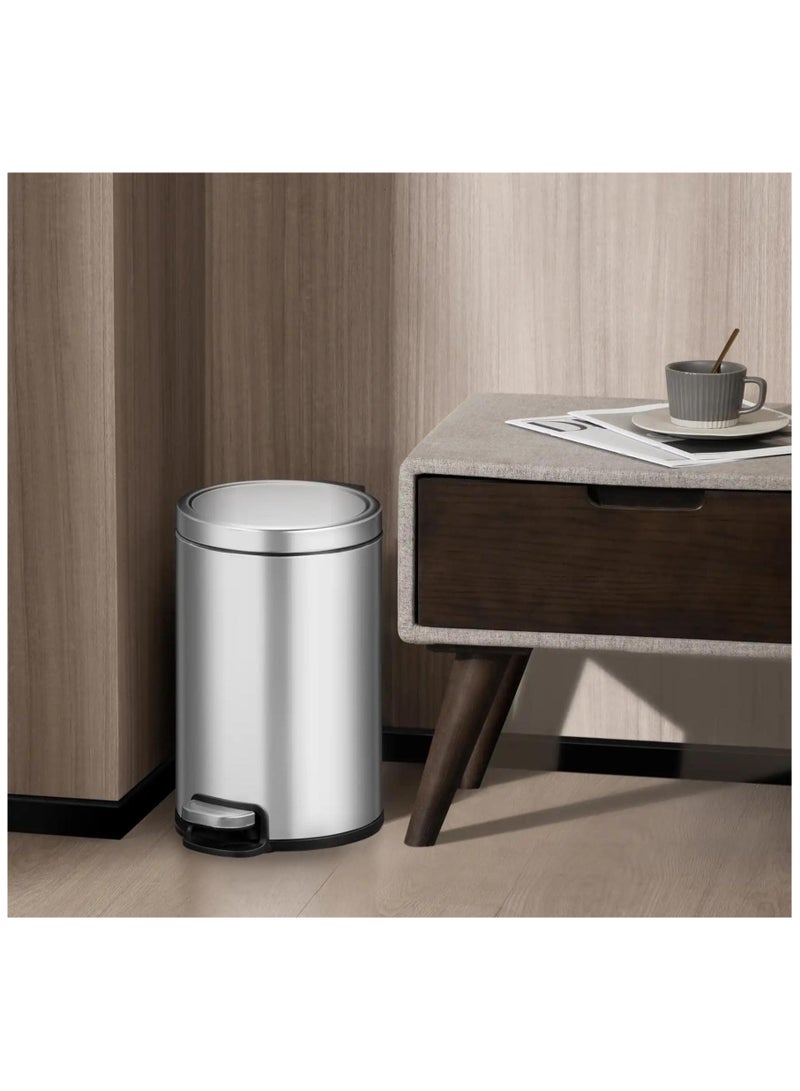 EKO Serene Stainless Steel Step Bin 12 L