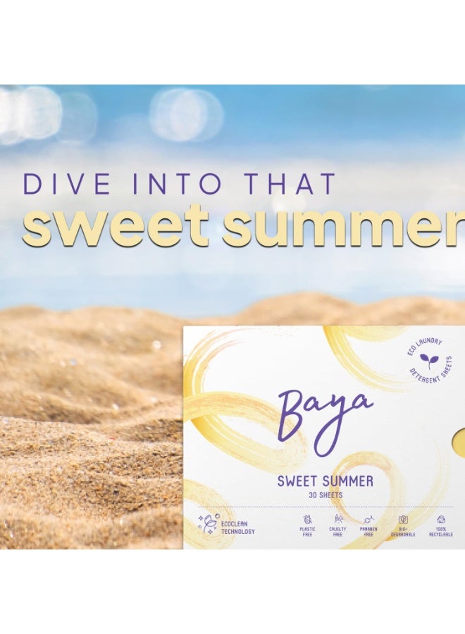 Baya Laundry Detergent Sheets Sweet Summer