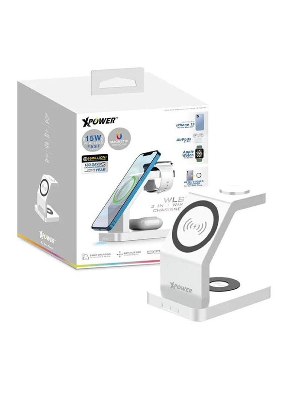 Xpower 15W Wireless Charging Stand White