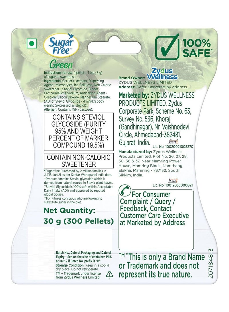 Sugar Free Stevia 300 Pellets 30 Gm - Sugar Free