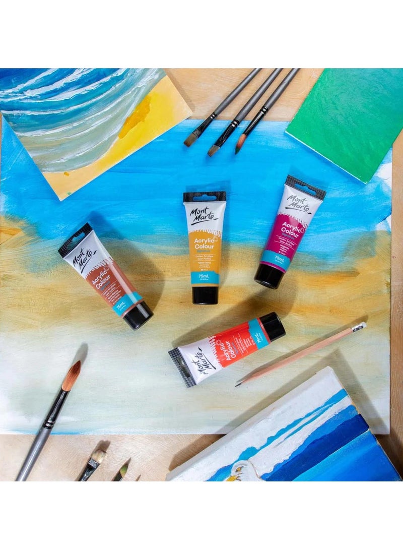Mont Marte Yellow Ochre Acrylic Paint 75ML Tube