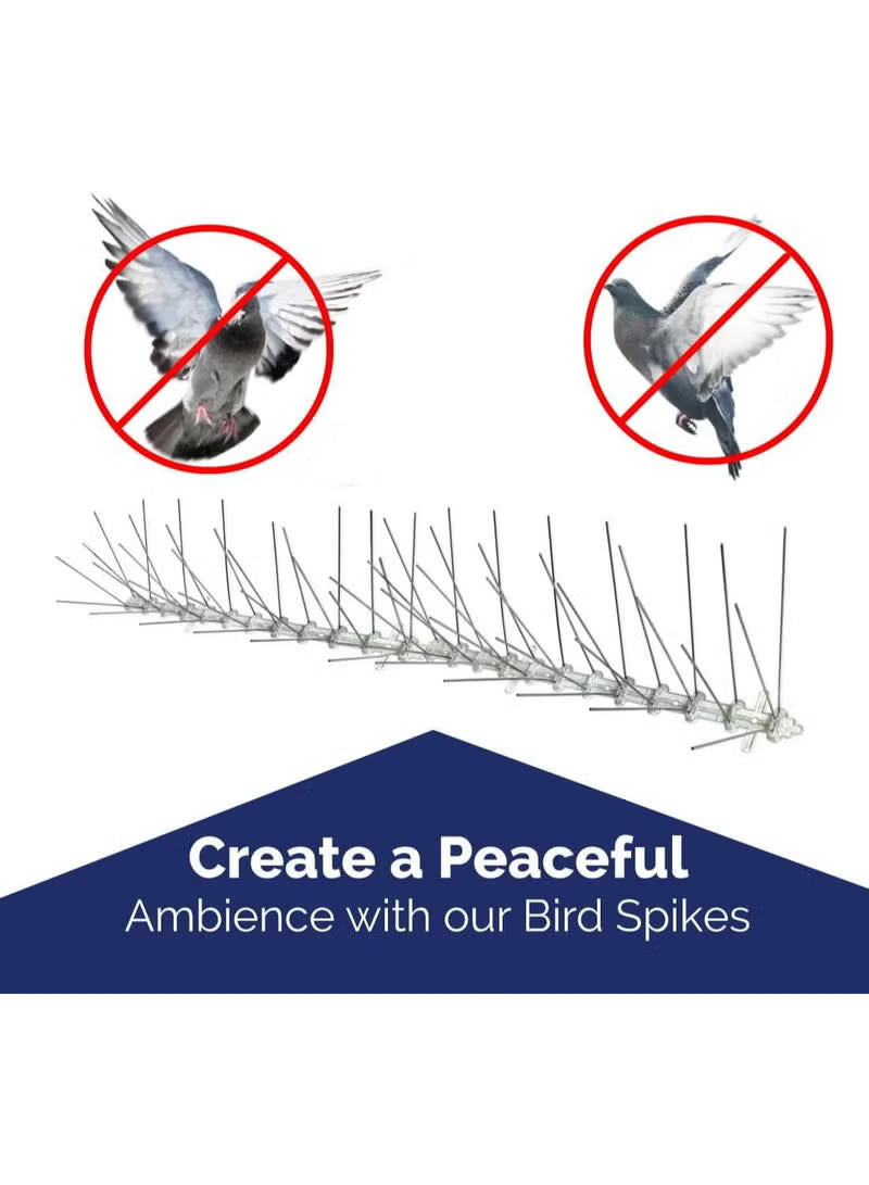 Bird-X Plastic Bird Spike Kit Clear 3.3m