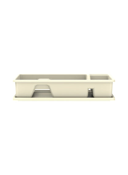 Cosmoplast Deluxe Dish Rack With Drainer Off White