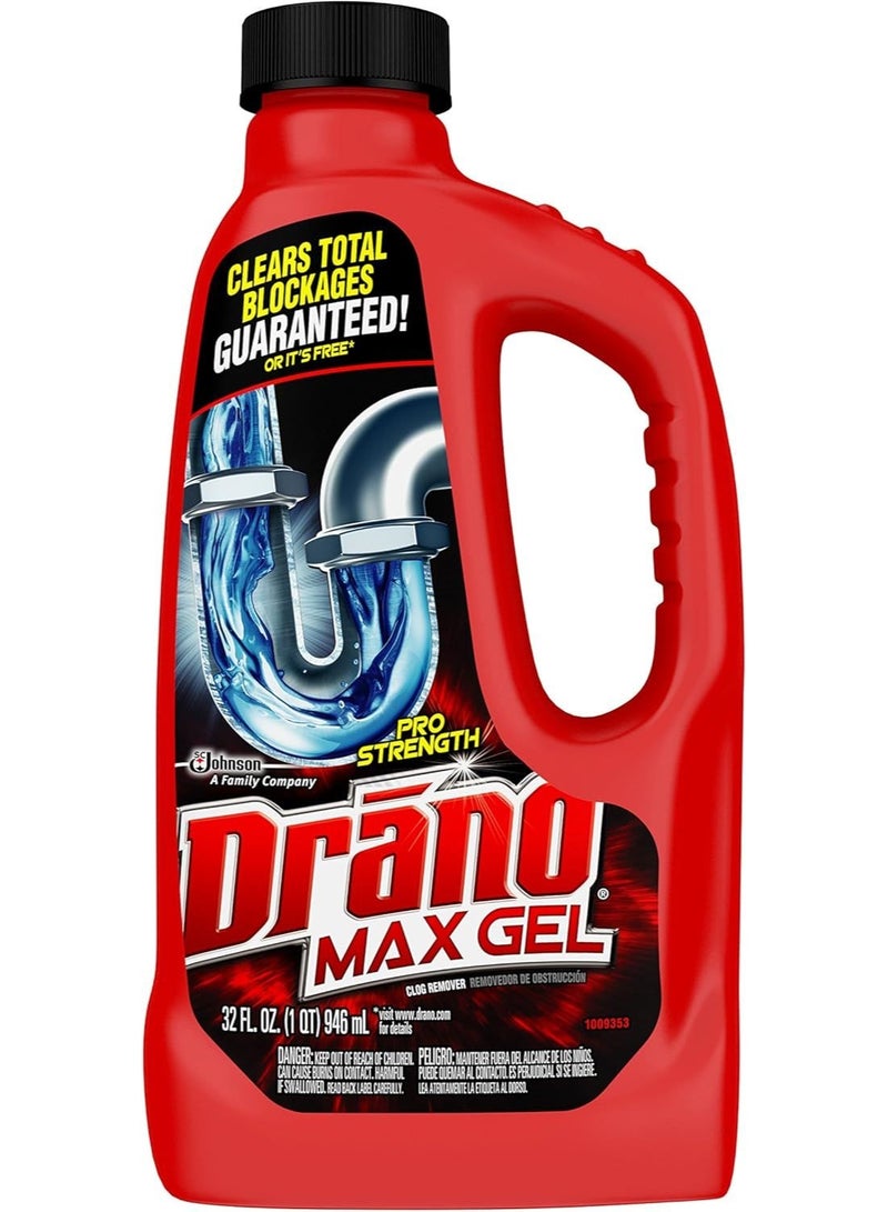 Drano Max Gel Drain Clog Remover 946 ML