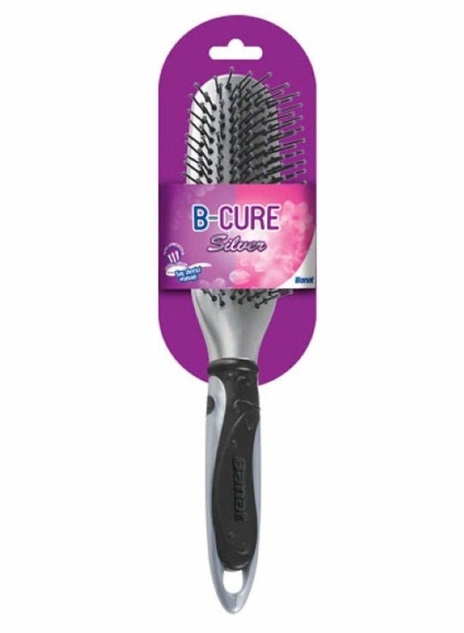Banat Silver Hair Brush for Elegant Hair Grooming