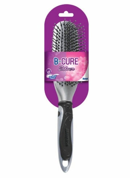 Banat Silver Hair Brush for Elegant Hair Grooming