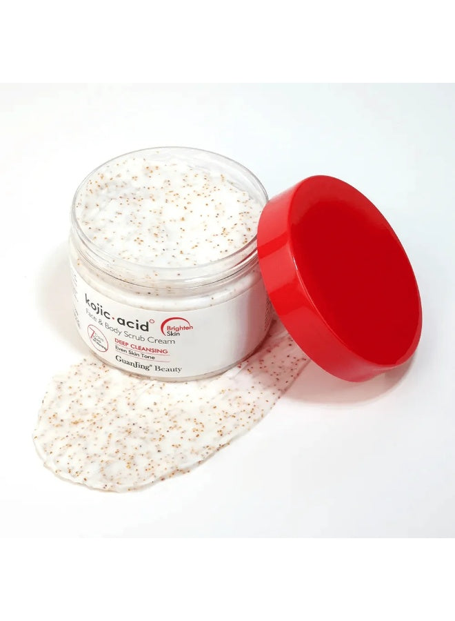 acid face, acid face body, body scrub, body scrub cream, cream 320g, face body, face body scrub, guanjing beauty, kojic acid, kojic acid face, multi-purpose, pat dry, scrub cream, scrub cream 320g, skincare