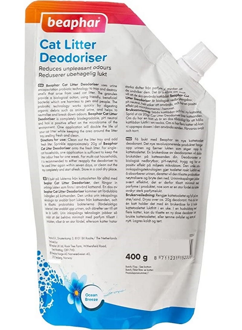 Beaphar Cat Litter Deodoriser 400g