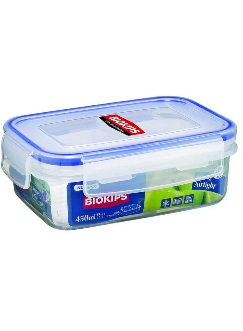 KOMAX Biokips Rectangle Plastic Container 450 ML