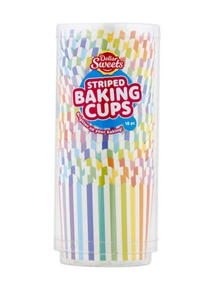 Dollar Sweets Striped Party Cups 18 Pack