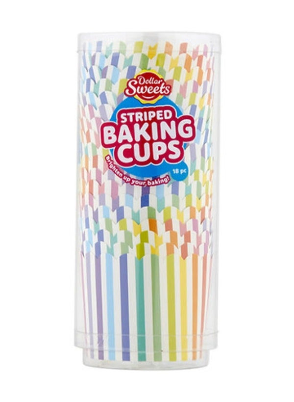 Dollar Sweets Striped Party Cups 18 Pack