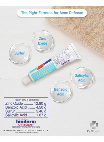 15g treat, 15g tube, antibacterial, bioderm ointment, bioderm ointment 15g, dead skin, dr s wong s, fight acne, first aid, home work, ointment 15g, skin care, skin zinc, skincare, zinc oxide