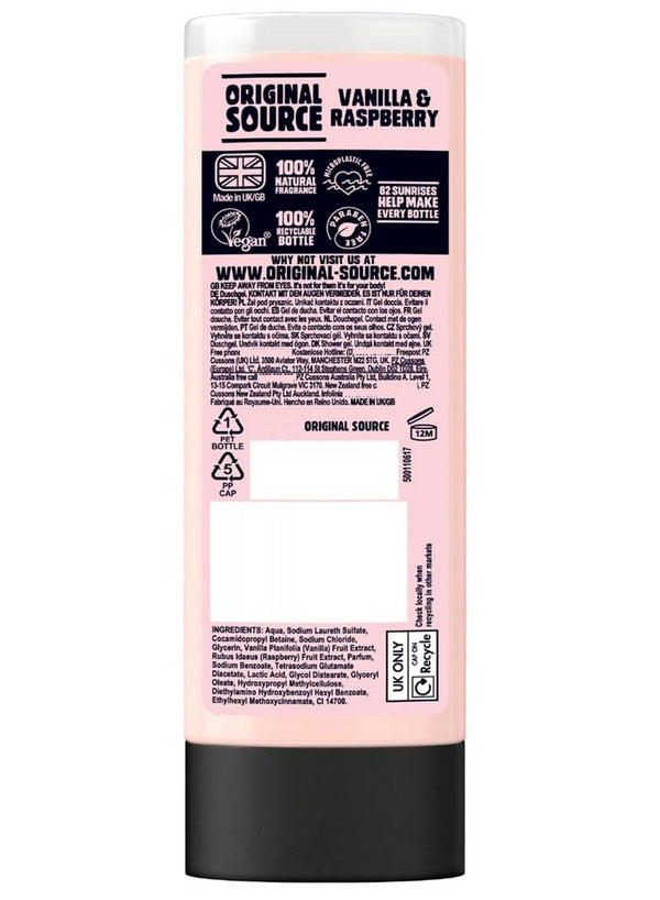 Original Source Vanilla And Raspberry Shower Gel