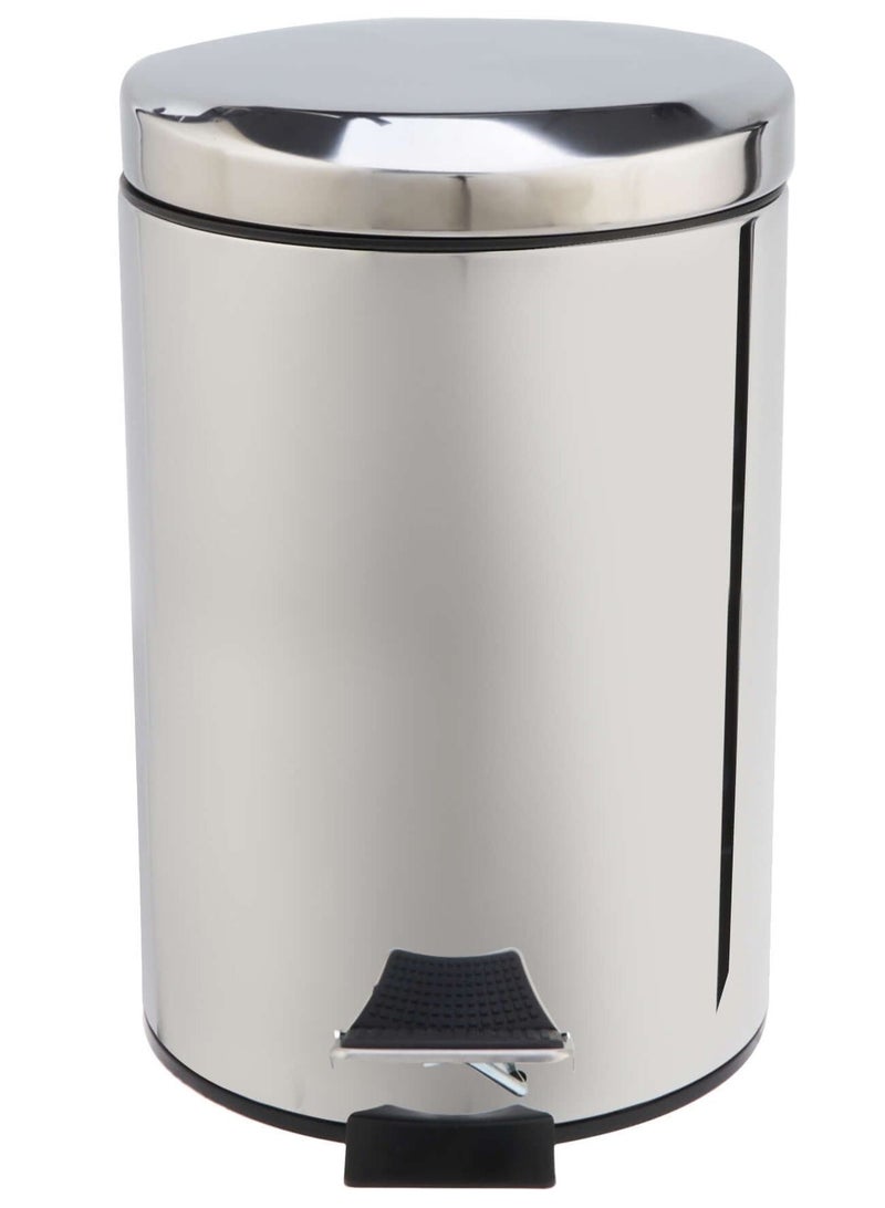 Hygic Glossy Stainless Steel Pedal Bin 5 Liters