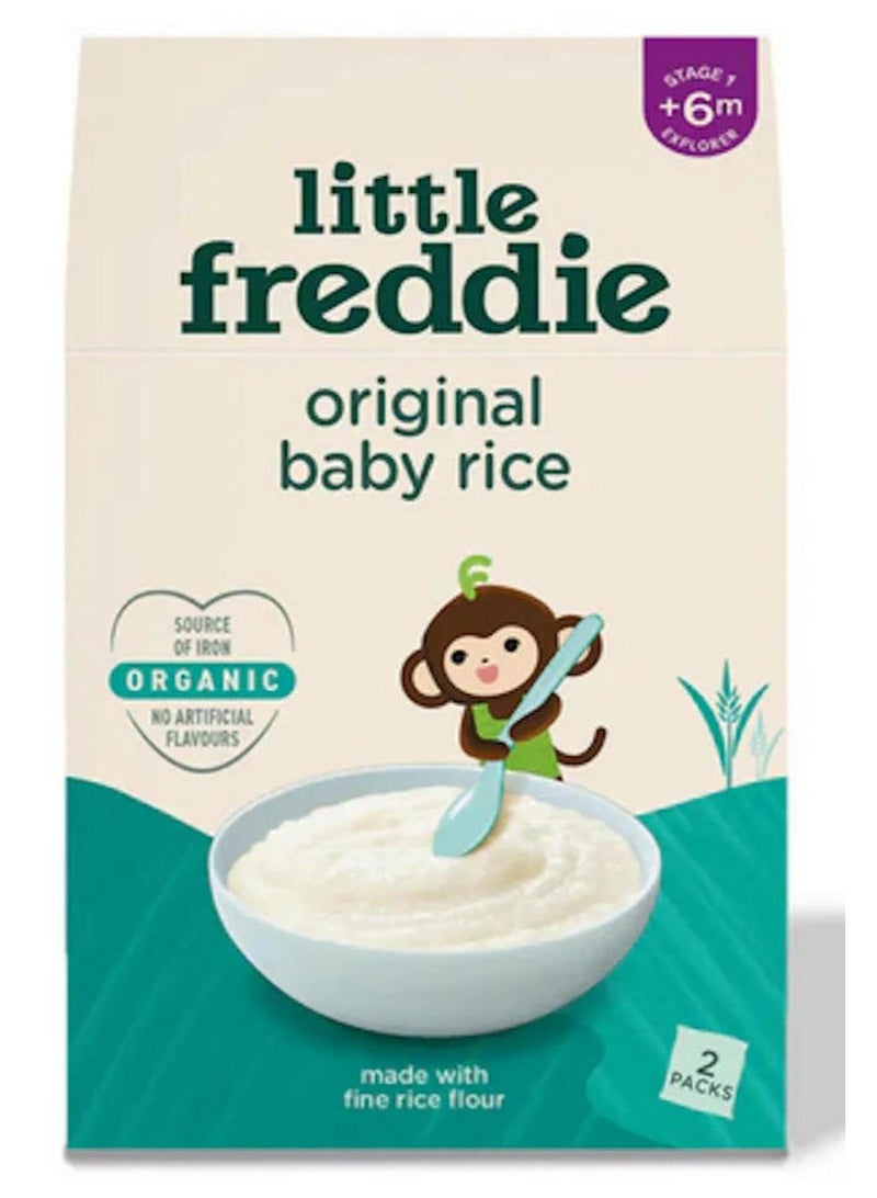 Little Freddie Organic Baby Rice 2 x 80g