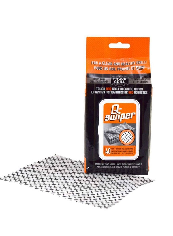 Q-Swiper Grill Cleaner Wipe Set 40 Pcs Proud Grill