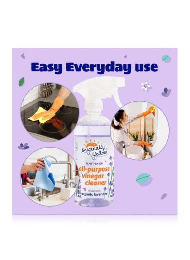 Lavender Infused Distilled Vinegar Spray - 470 ML