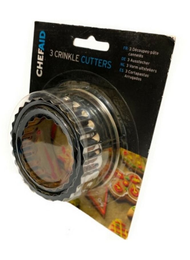 ChefAid Crinkle Cutters Pack of 3 - Chef Aid