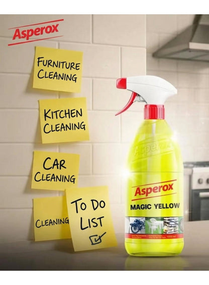 asperox, car rims, clean key, cleaner spray, cool dry, dermatologically tested, feel like, grease cleaner, grease cleaner spray, magic yellow, note keep, stain removal, stainless steel, surfaces magic, surfaces magic yellow