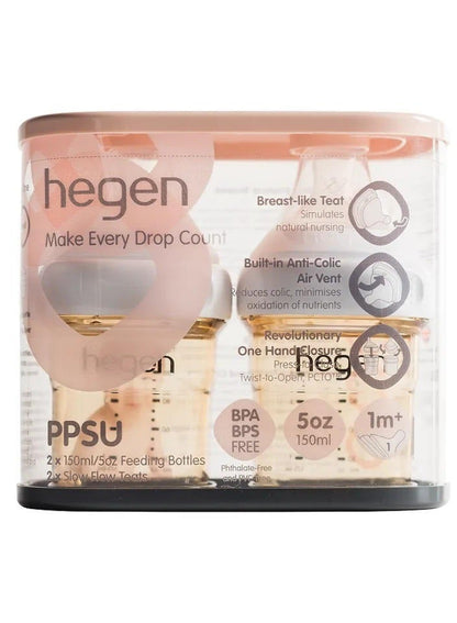 Hegen 2 Pieces Feeding Bottle Set 150 ML