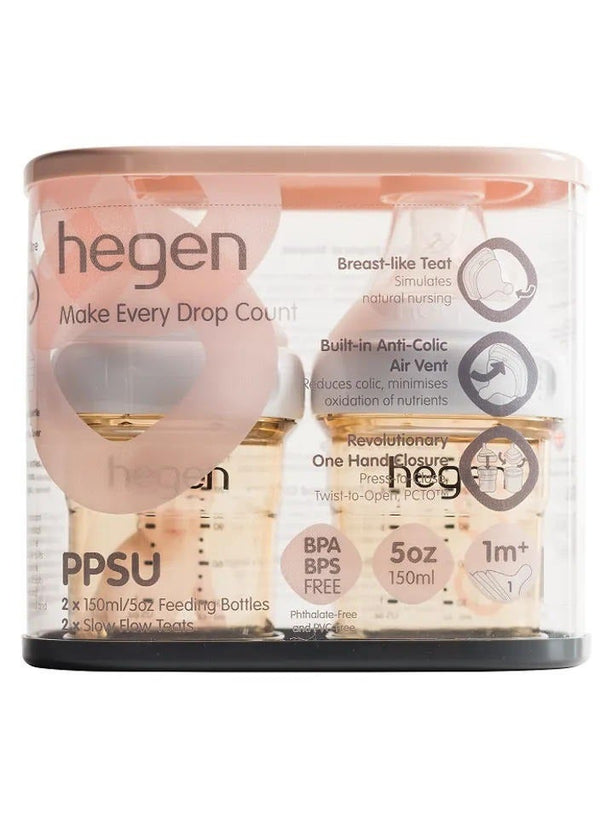 Hegen 2 Pieces Feeding Bottle Set 150 ML