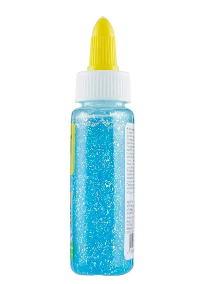 UHU Glitter Glue Blue Bottle 88.5 ML