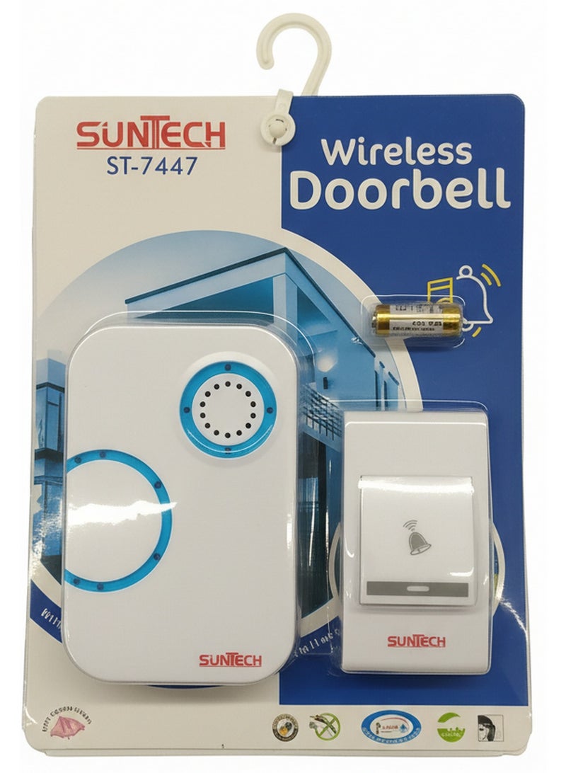 Suntech Wireless Doorbell with Blue LED Indicator