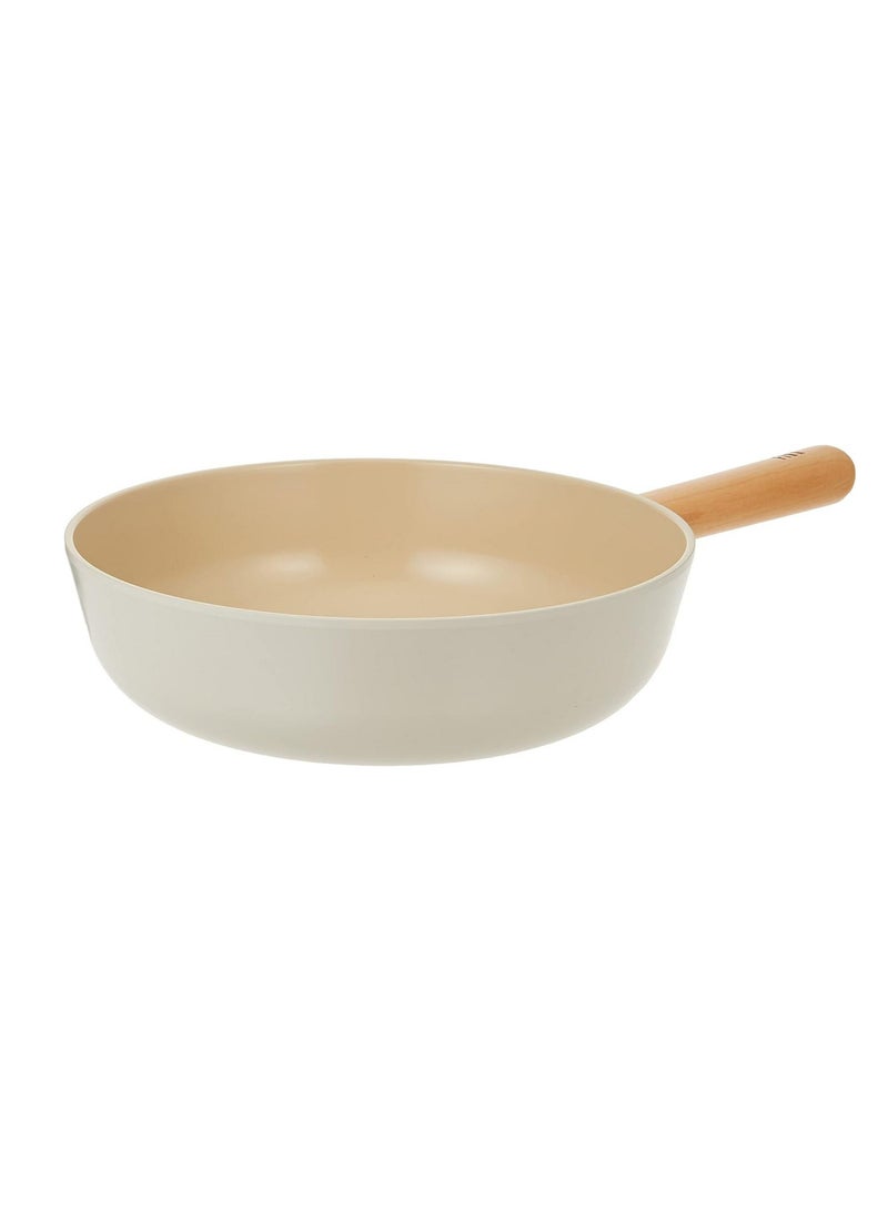 Neoflam Fika Cast Aluminum Wok 10" Beige