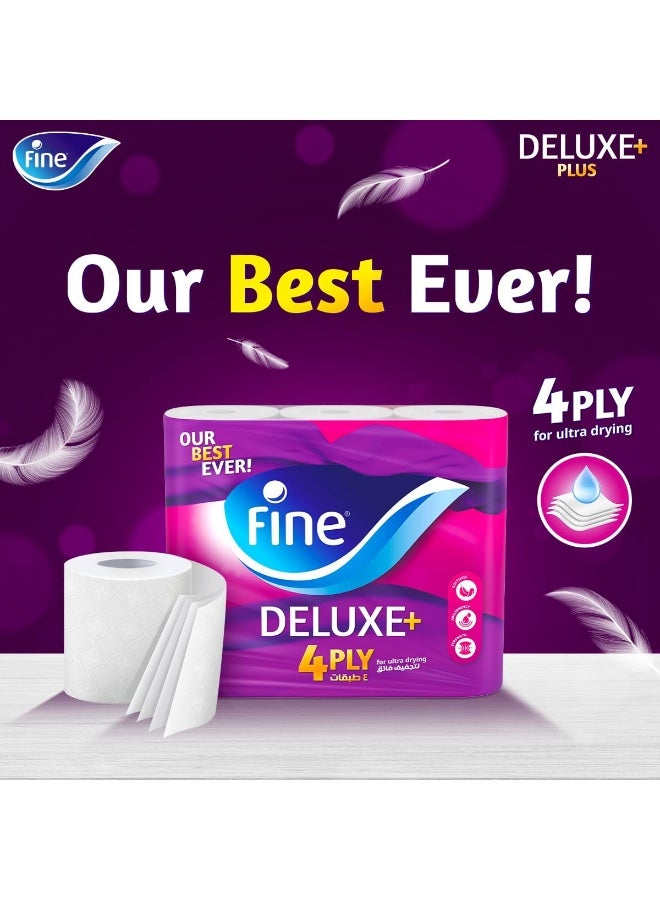 Fine Deluxe Toilet Tissue 4 Ply - Premium Comfort