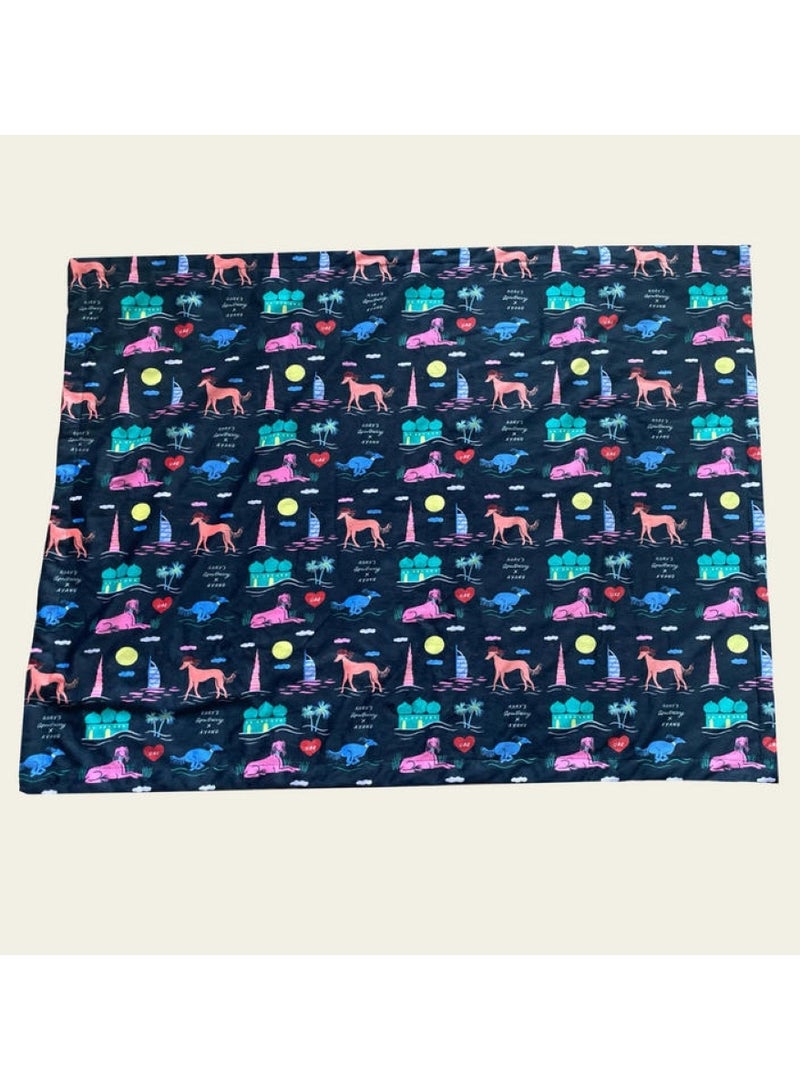 Rory'S APAWTHECARY Dog Blanket Black And Purple