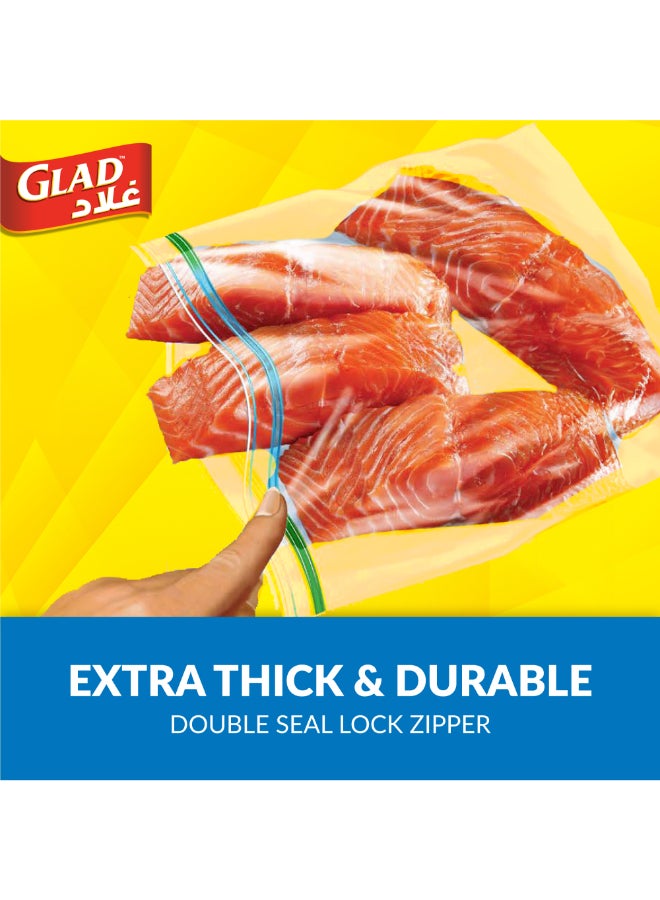 Glad Zipper Freezer Bags 25 Count - Protect Your Food