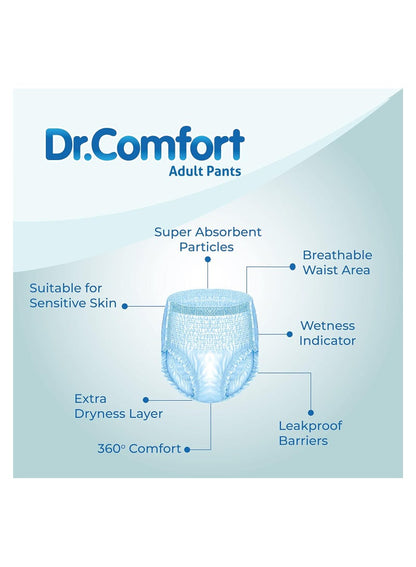 Dr. Comfort Large Adult Diaper Pants