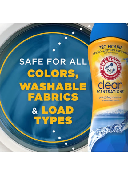 arm & hammer, booster 510g, clean scentsations, clean scentsations purifying, in-wash scent, in-wash scent booster, laundry detergent, purifying waters, purifying waters in-wash, scent booster, scent booster 510g, scentsations purifying, scentsations puri