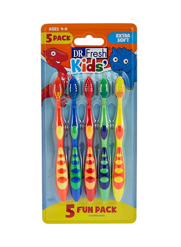 Dr.Fresh Kids Extra Soft Toothbrush Set - 5 Pcs