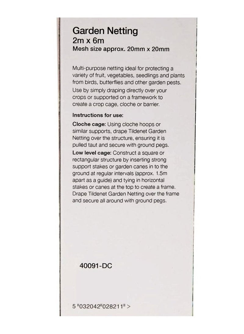 Tildenet Garden Netting 2 x 6 m