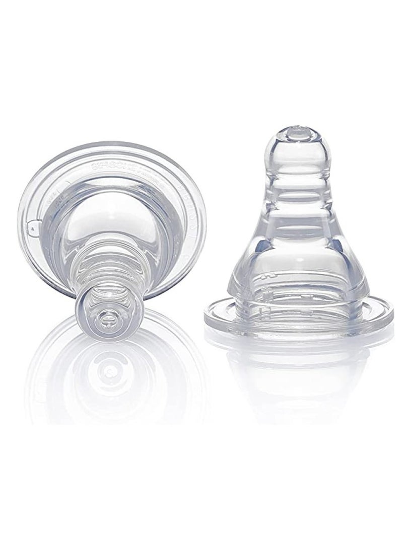 Pigeon Pack Of 2 Peristaltic Slim Neck Nipple