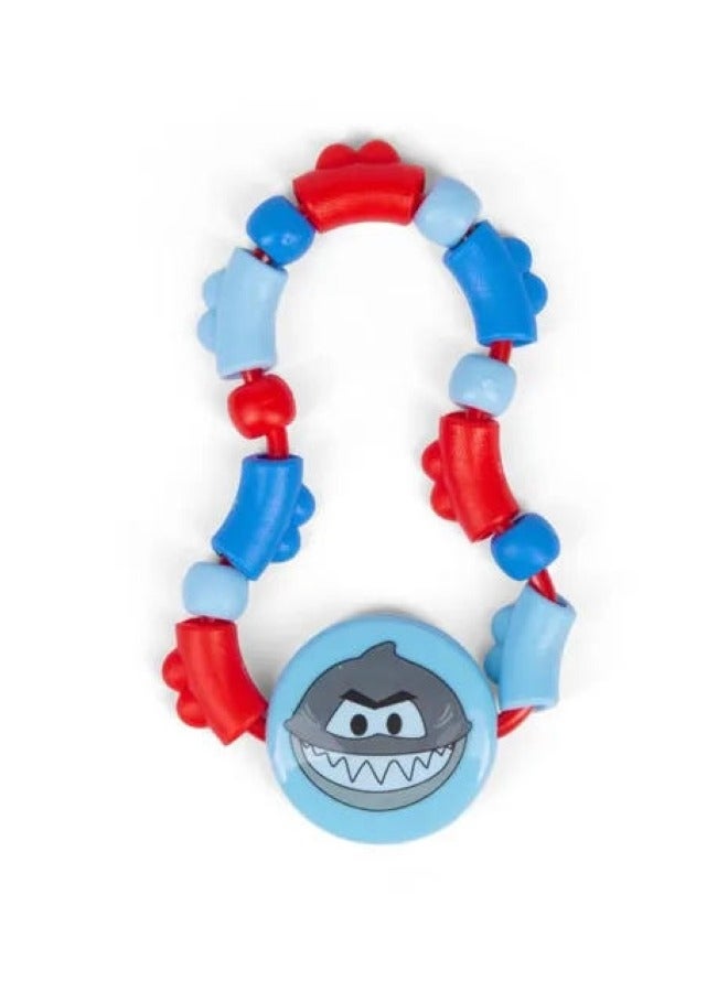 Babe Teething Rattle for Baby 6+ Months - Blue