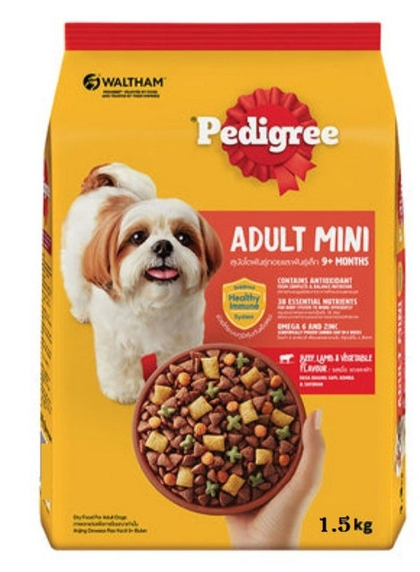 Pedigree Adult Mini Beef & Lamb 1.5 Kg