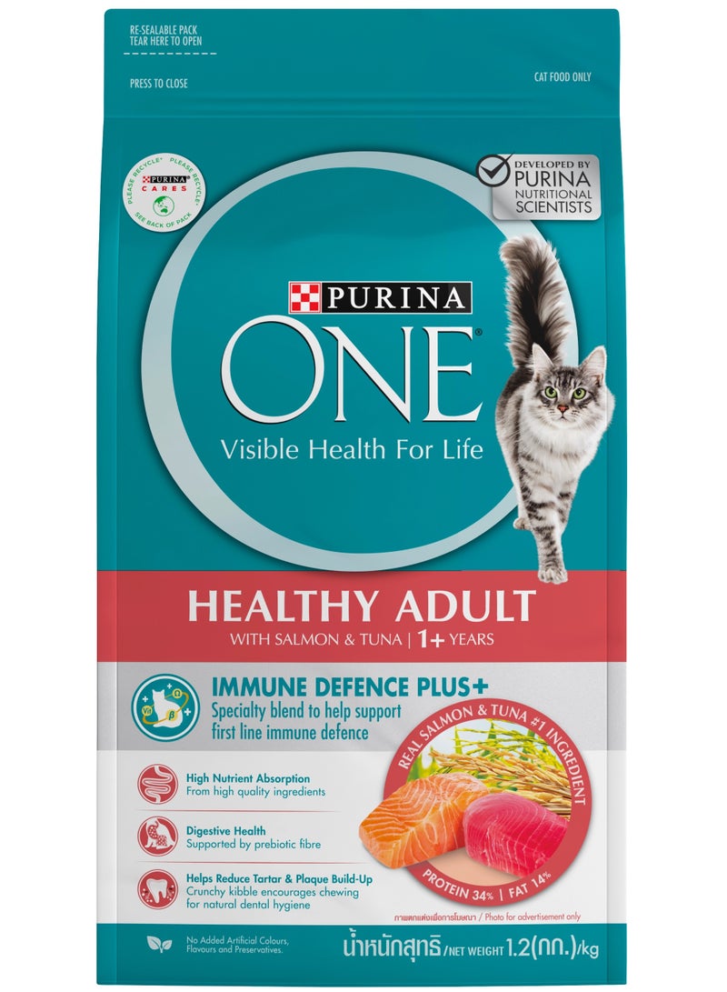Purina ONE Healthy Adult Cat Food with Salmon & Tuna