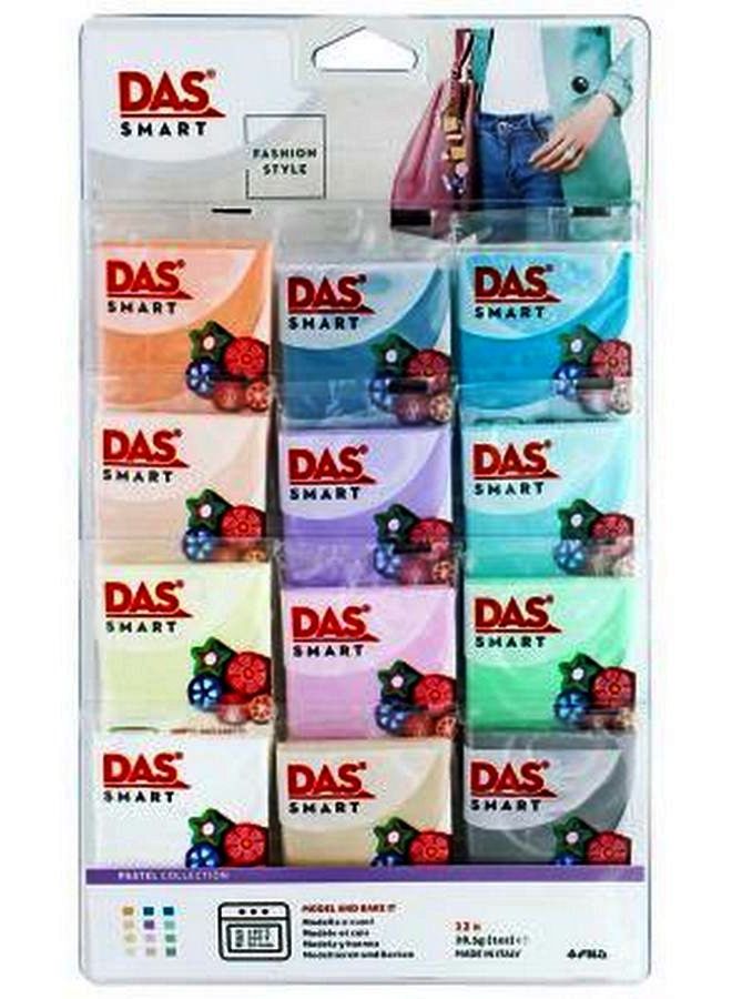 DAS Smart Polymer Clay Set Pastel 12pc