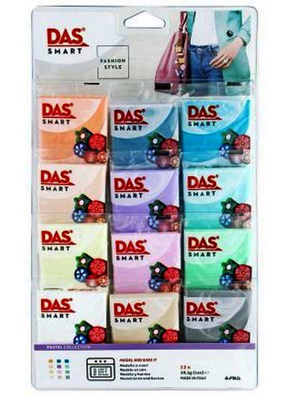DAS Smart Polymer Clay Set Pastel 12pc