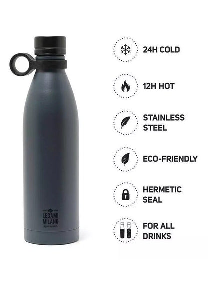 Legami Hot & Cold Vacuum Bottle 800 ML Black