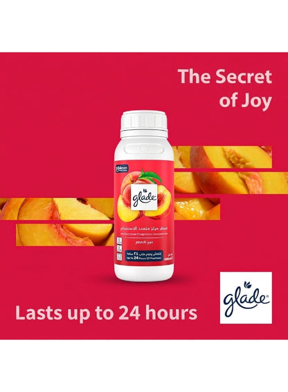 24-hour freshness, boost home, concentrate peach, concentrate peach scent, fragrance concentrate, fragrance concentrate peach, glade, multipurpose fragrance, multipurpose fragrance concentrate, peach aroma, peach scent, peach scent 24-hour, scent 24-hour,