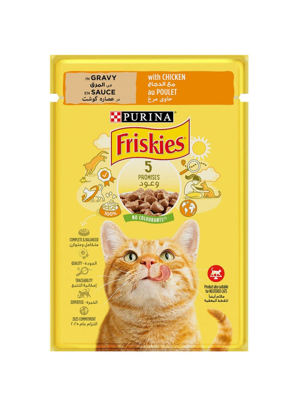 Friskies Chicken In Gravy Wet Cat Food Pouch - PURINA