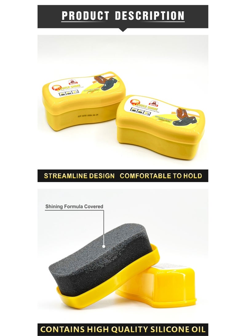 Biki Shoe Shine Sponge - Clean & Shine Easily