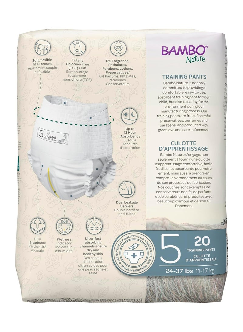 BAMBO NATURE Eco Friendly Diaper Pants Size 5