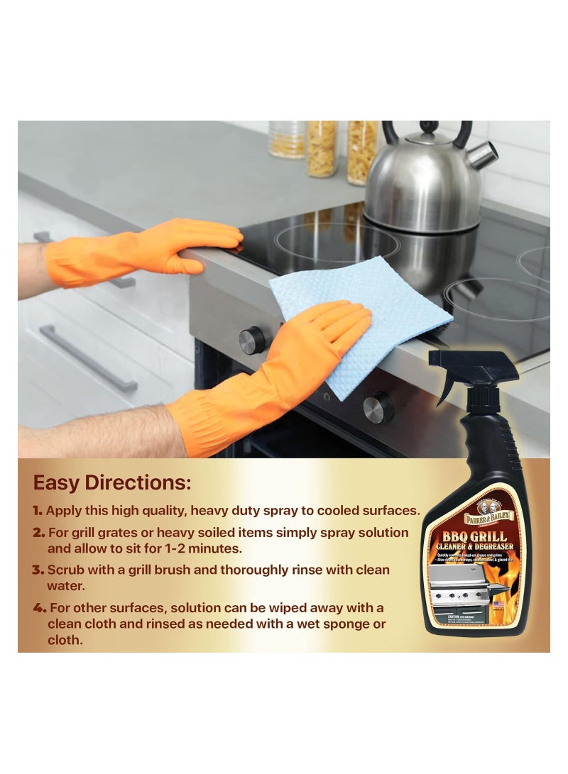 Parker & Bailey BBQ Grill Cleaner Degreaser 709 ML
