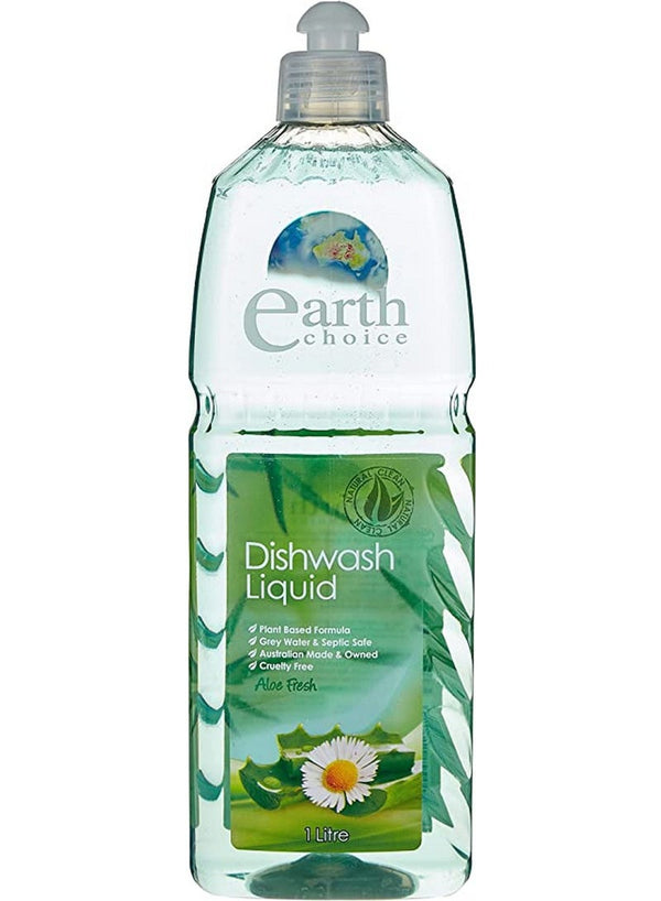 Earth Choice Dish Wash Liquid, Aloe Fresh - 1 Litre