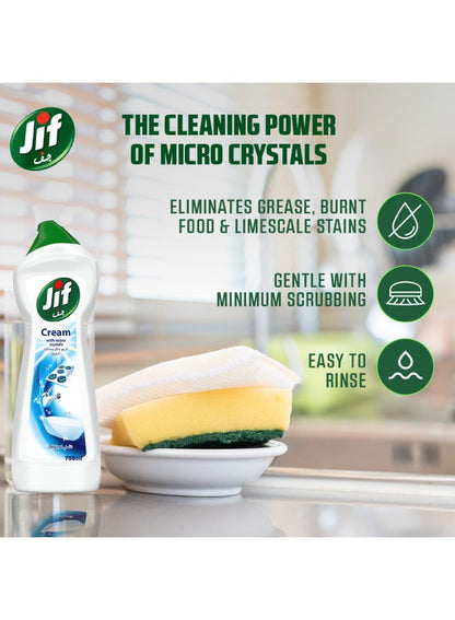 Jif Cream Cleaner Original Stain Remover 750ml
