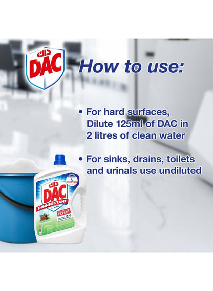 Dac Pine Disinfectant, 3 Liter - Premium Cleaning Solution